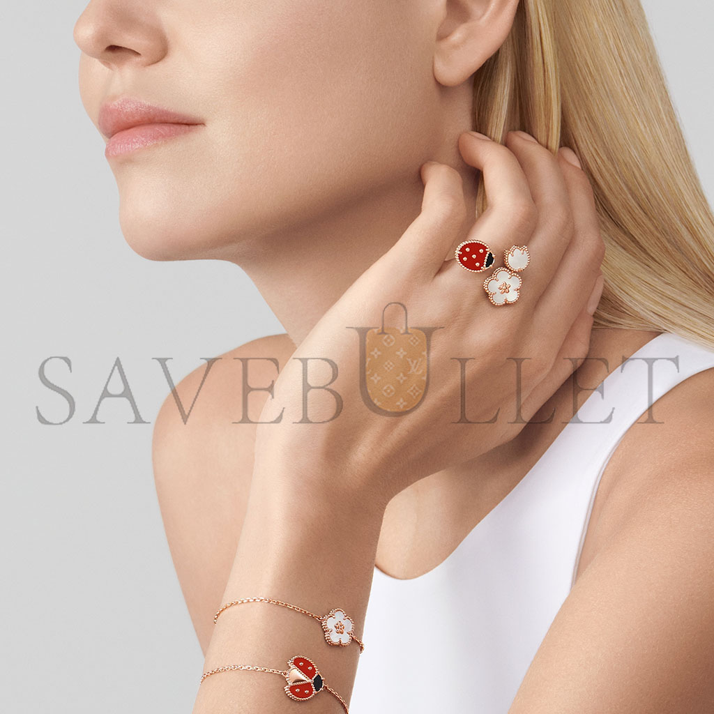 V*N CL*F arpels lucky spring bracelet, plum blossom vcarp9v900